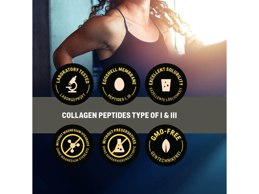 WoldoHealth® Kolagen s práškem z membrány vaječné skořápky (500g)