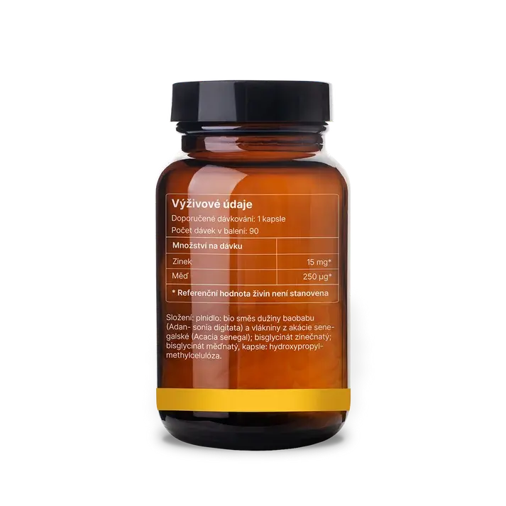 TRIME ZINEK CHELÁT 15MG + MĚĎ (90 kapslí)