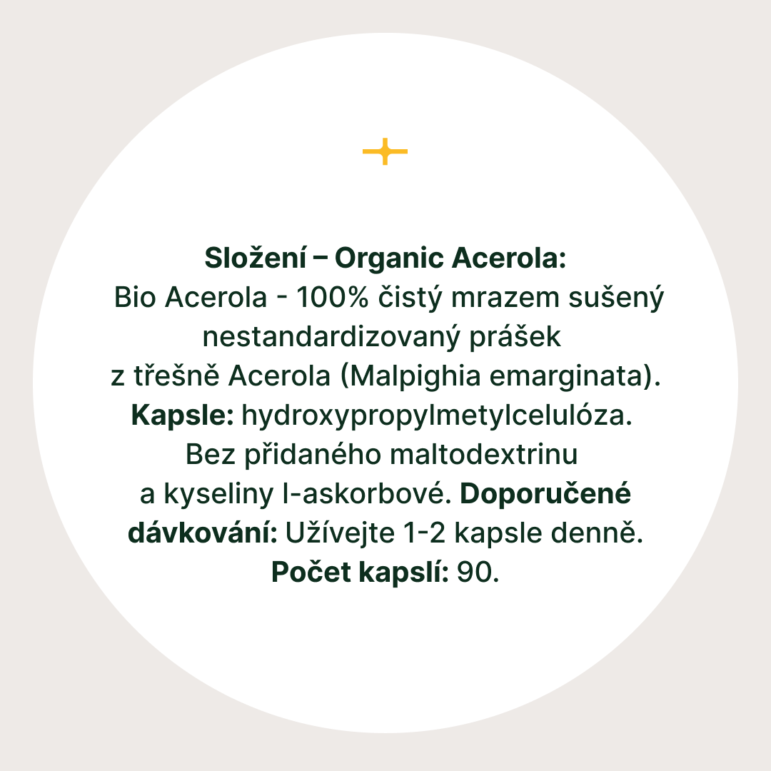 TRIME Organic Acerola (90kapslí)