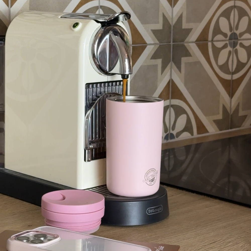 CARL OSCAR Twist n' Sip TEMPCup™ Nerezový termohrnek 0,35l růžový