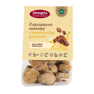 ZEMANKA Bio sušenky s čokoládou a banánovým prachem (100g)