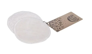 TIERRA VERDE Kosmetický tampon pratelný z biobavlněného sametu – velký (9 cm) s froté stranou 2 ks 