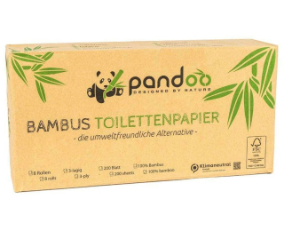 Bambusový toaletní papír Pandoo 8 ks (třívrstvý)