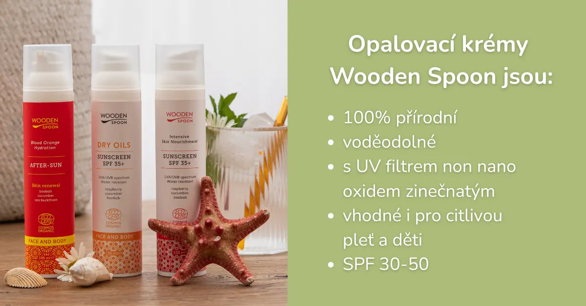Přírodní opalovací krém zinek spf